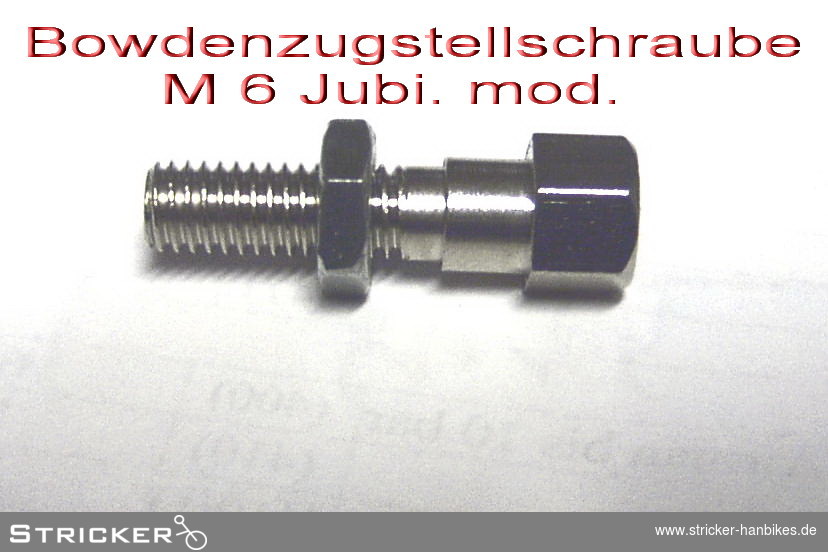 Bowdenzugstellschraube M 6 Jubi. mod – Stricker Handbikes, Bestellnummer 350061-0