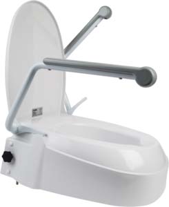 Mobilex Fixer Toilettensitz, höhenverstellbar, mit klappbaren Armlehnen