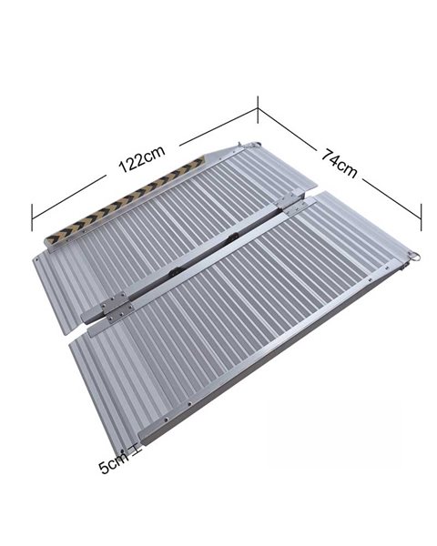 Mobilex Einfach faltbare Kofferrampe - ST Rampe, 74 x 122 cm