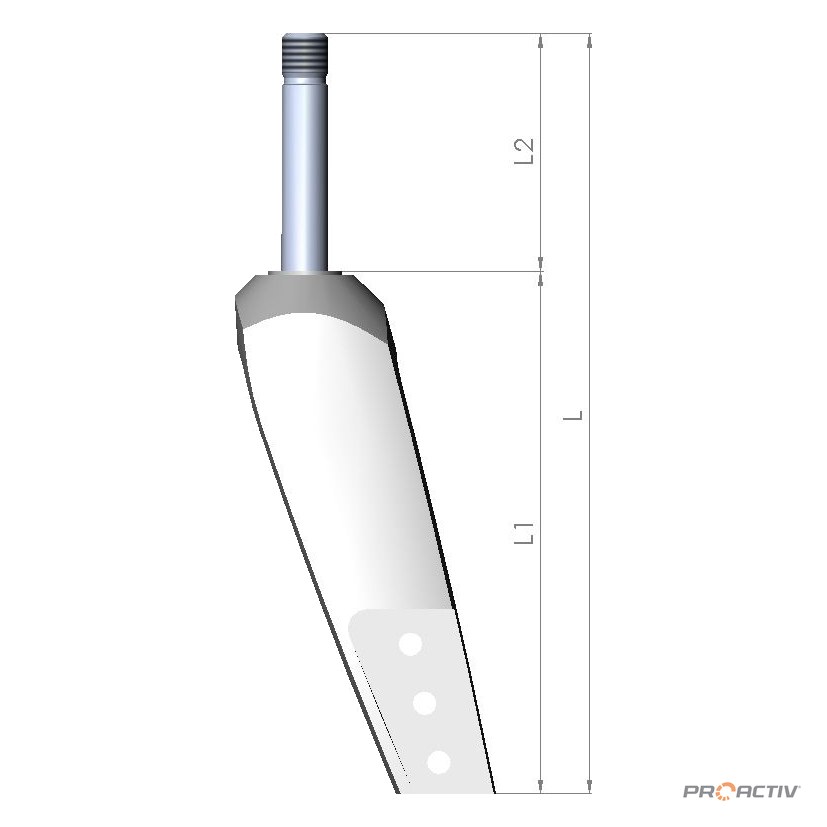 PRO ACTIV Ersatzteil – Lenkradgabel Größe 1 HD L1 130mm