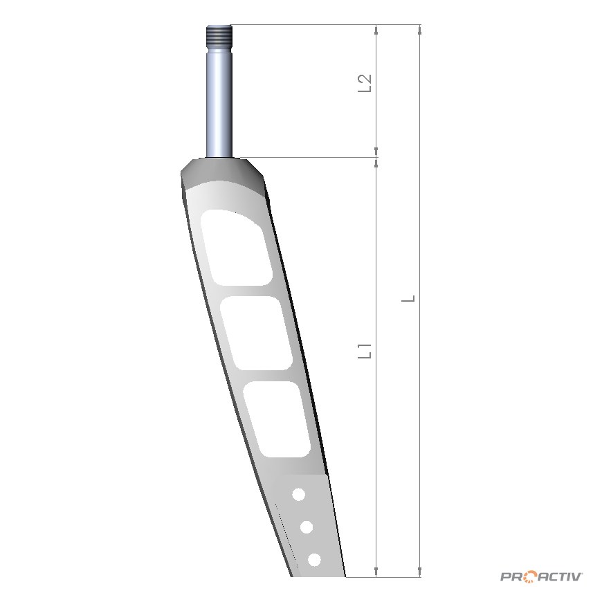 PRO ACTIV Ersatzteil – Lenkradgabel Größe 3 L1 190mm