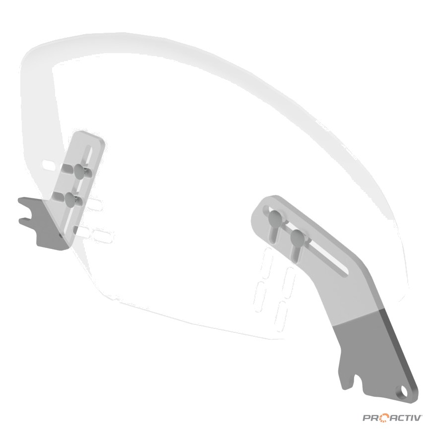 PRO ACTIV Ersatzteil – Seitenteilaufnahme -4 silber, links