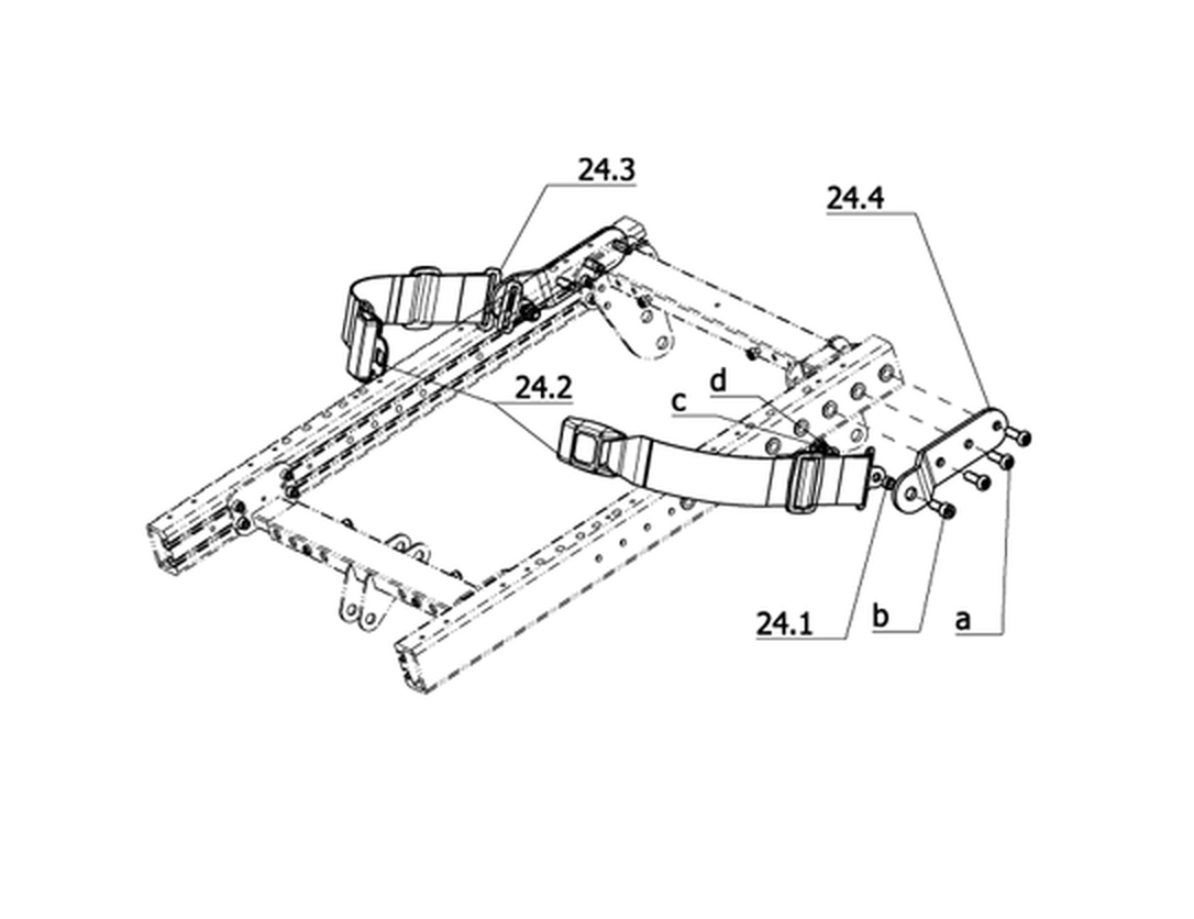 Haltegurt für externe Sitzsysteme