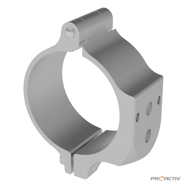 PRO ACTIV Ersatzteil – Klemmblock Rohr Ø65mm silber