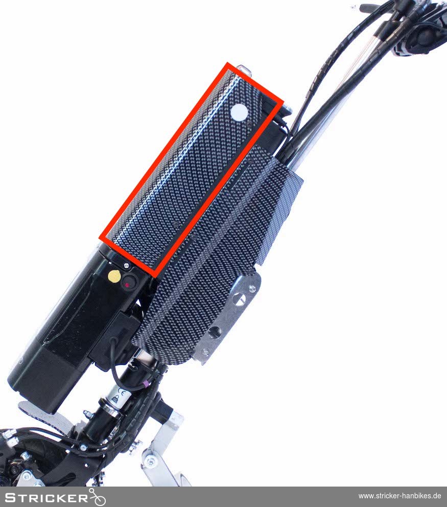 Carbonbeschichtung Steuerungsdeckel – Stricker Handbikes, Bestellnummer 421017-0