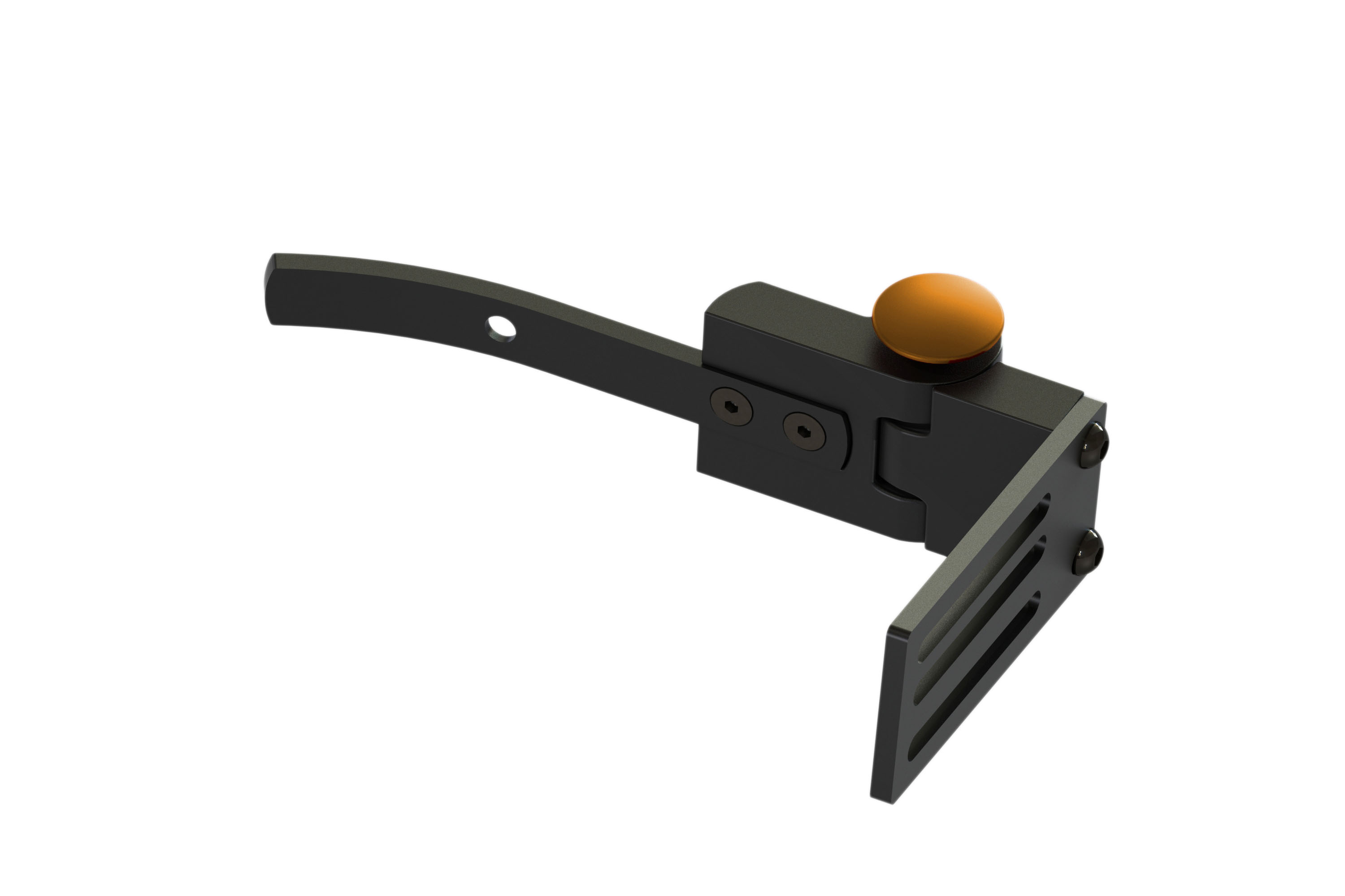 Scharnier aus Aluminium eloxiert, 100 mm (130 mm rechte Seite)