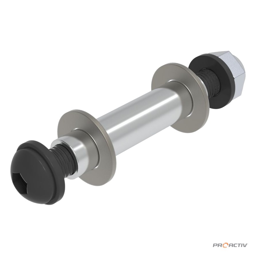 PRO ACTIV Ersatzteil – Universalachse Ø8x36mm 33-35 NBL