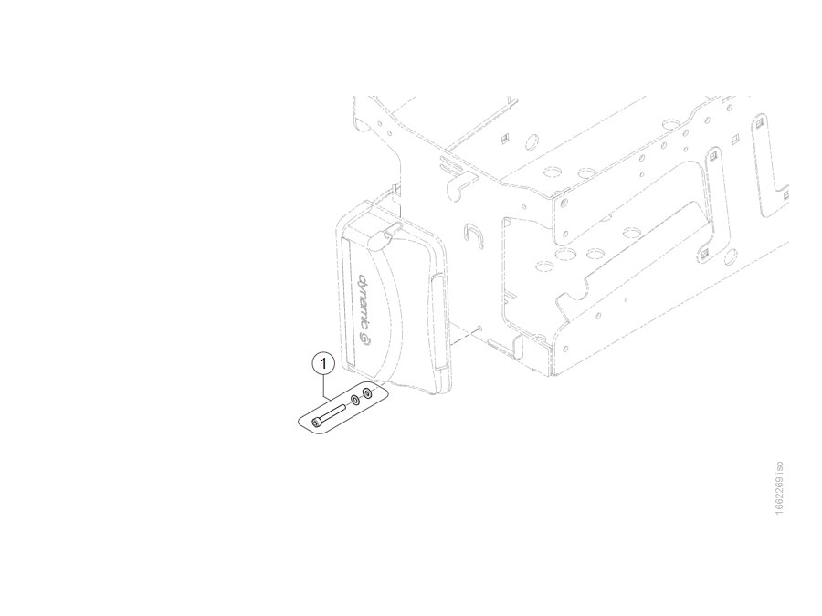 Explosionszeichnung Montagematerial Power-Module – Invacare AVIVA RX