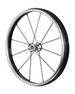 Mobilex 24" Spinergy Lite Extreme LX, silber Nabe, 12 schwarze Speichen, FLEXRIM