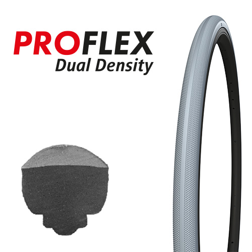 Polyurethanreifen 20 x 1 ETRTO: 25-451 grau (21 mm)