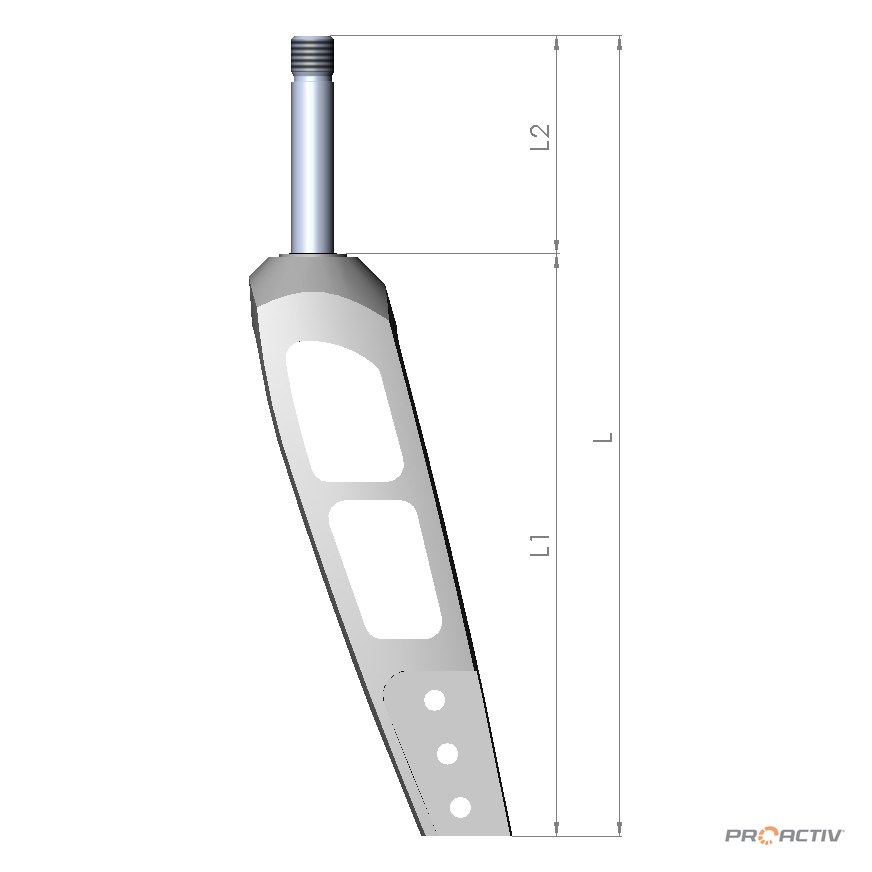 PRO ACTIV Ersatzteil – Lenkradgabel Größe 2 L1 160mm