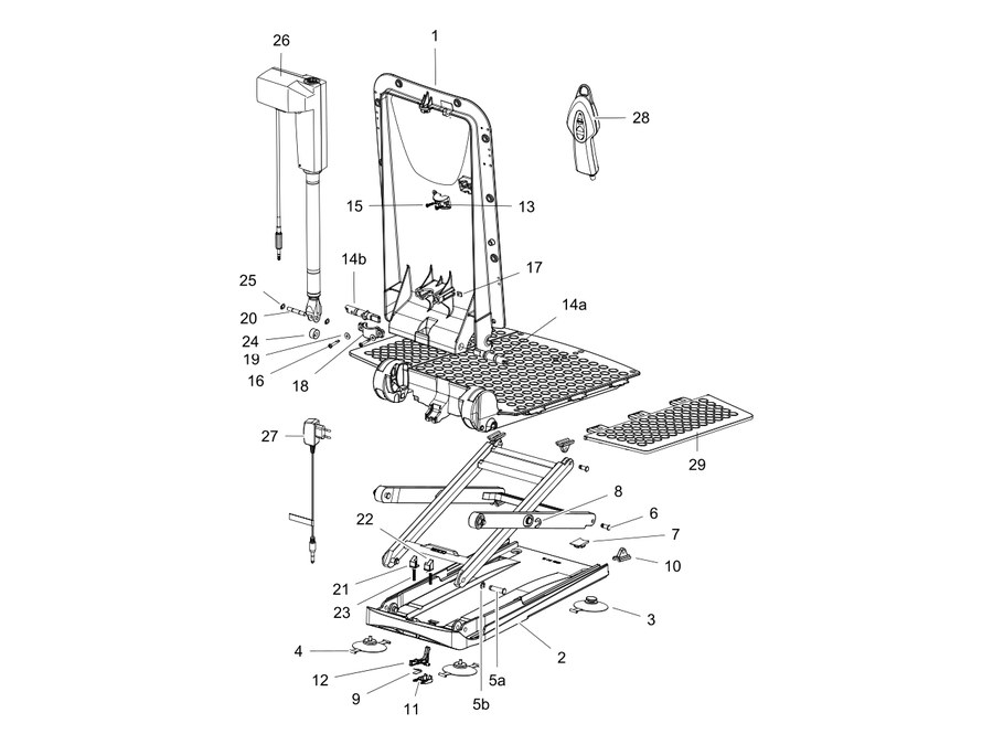 Explosionszeichnung Ersatzteile Orca XL ab Mai 2015 – Aquatec Orca XL