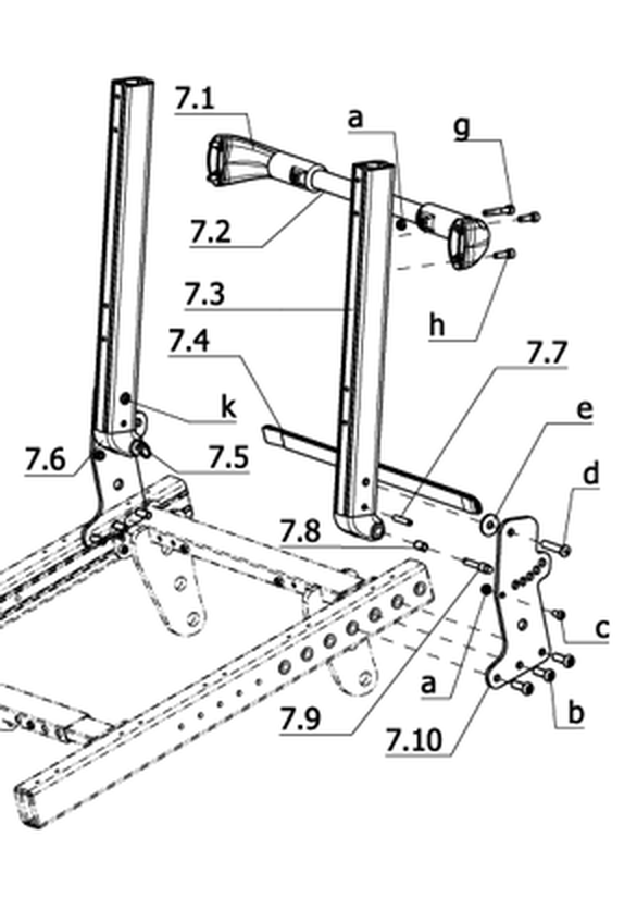 Rückenlehne mechanisch verstellbar (Code 401)