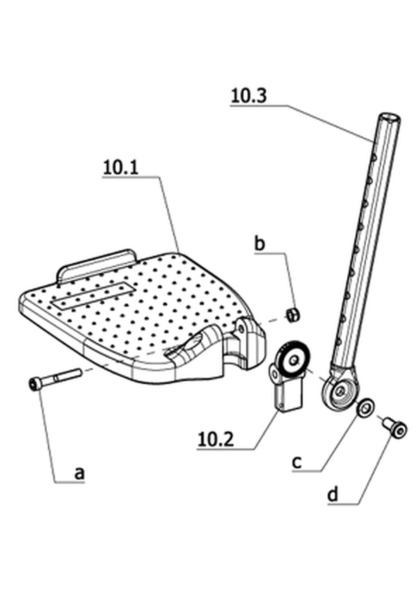 Fußplatten winkelverstellbar (Code 808)