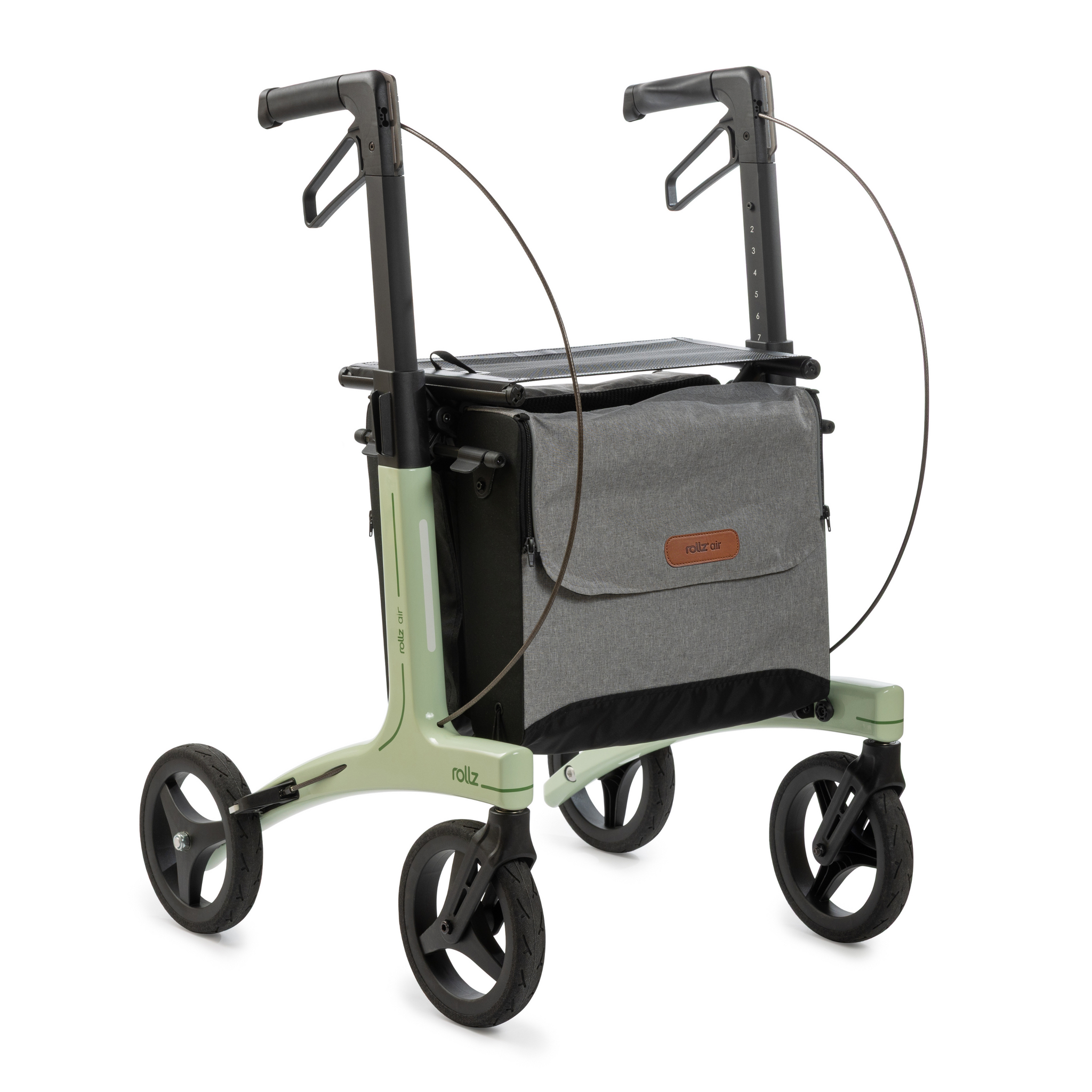 Rollz Air Carbon-Rollator – Medium, Grün