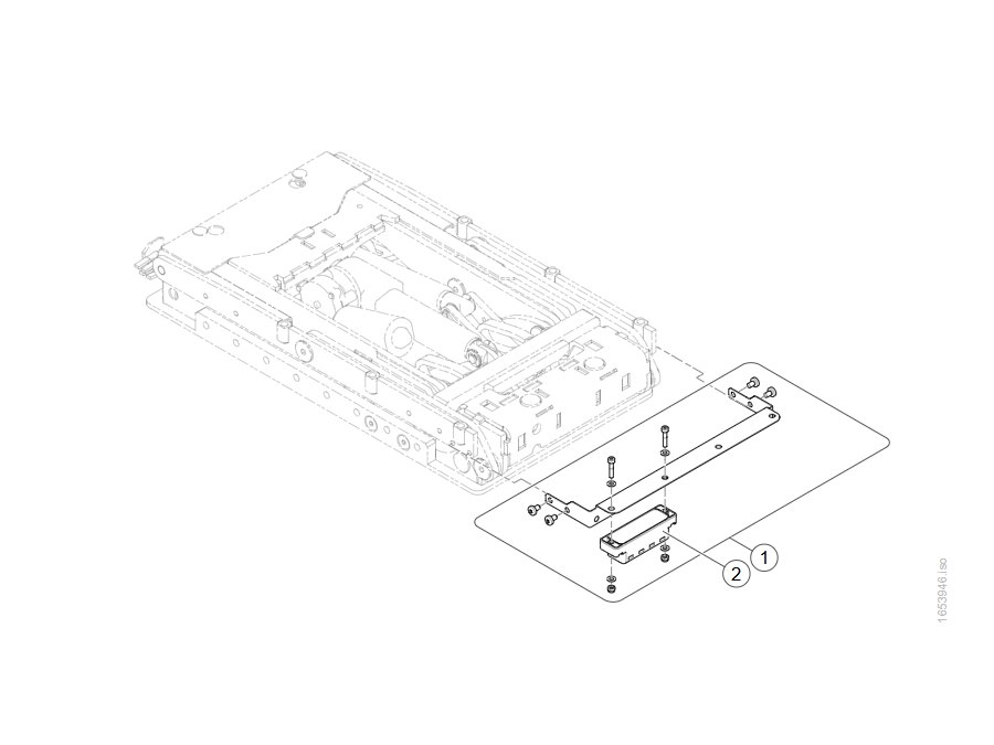 Explosionszeichnung 4-fach Verteilerblock mit Lifter – Invacare AVIVA RX