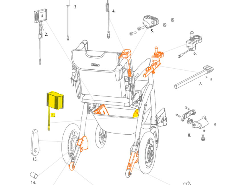 Rollz RE Electric Akkupack - Akku nur - Ersatzteil - ohne adapter