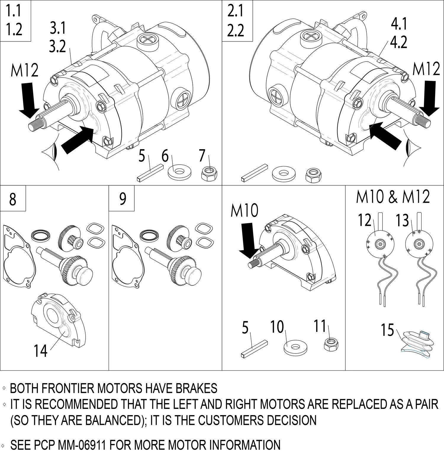 Explosionszeichnung Motor Ersatzteile, V6 und V4 Frontantrieb, Sunrise Frontier V6