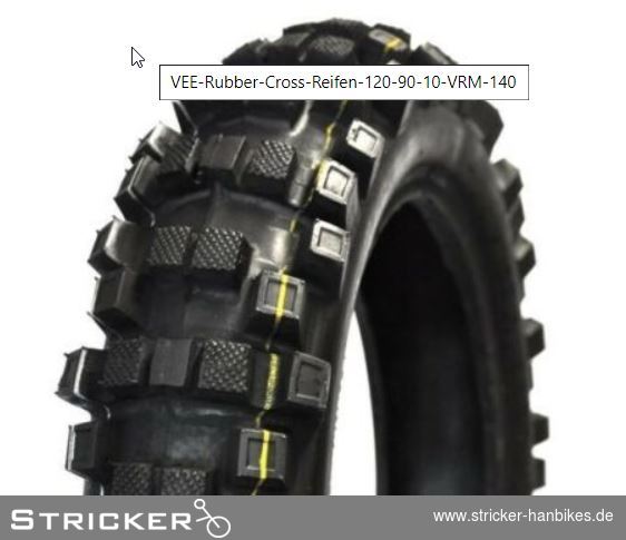 Decke 16 x 110/90 grob (Breite >100 mm) – Stricker Handbikes, Bestellnummer 604207-0