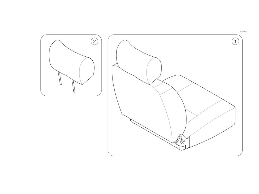 Explosionszeichnung Sitze & Kopfstützen – Invacare Comet PRO / ALPINE+ / ULTRA