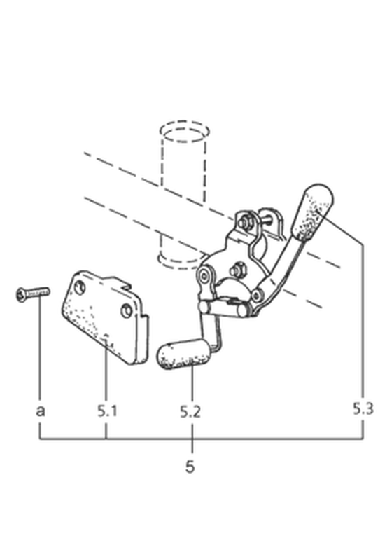 Festverschraubte Räder mit Druckbremse - 12½" Räder (Code 641-815)