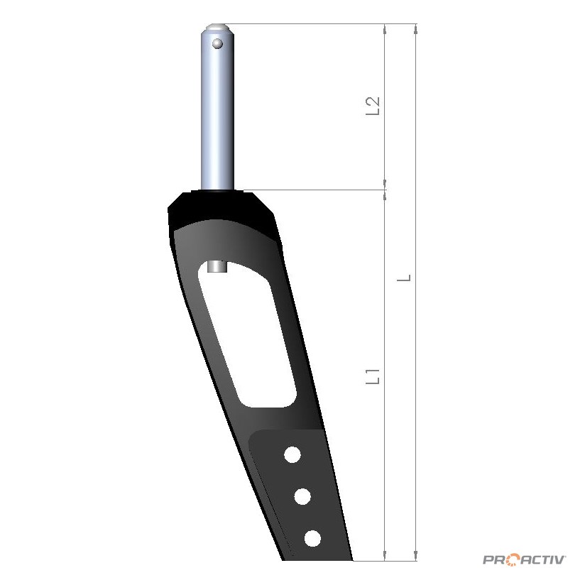 PRO ACTIV Ersatzteil – Lenkradgabel Größe 1 L1 130mm