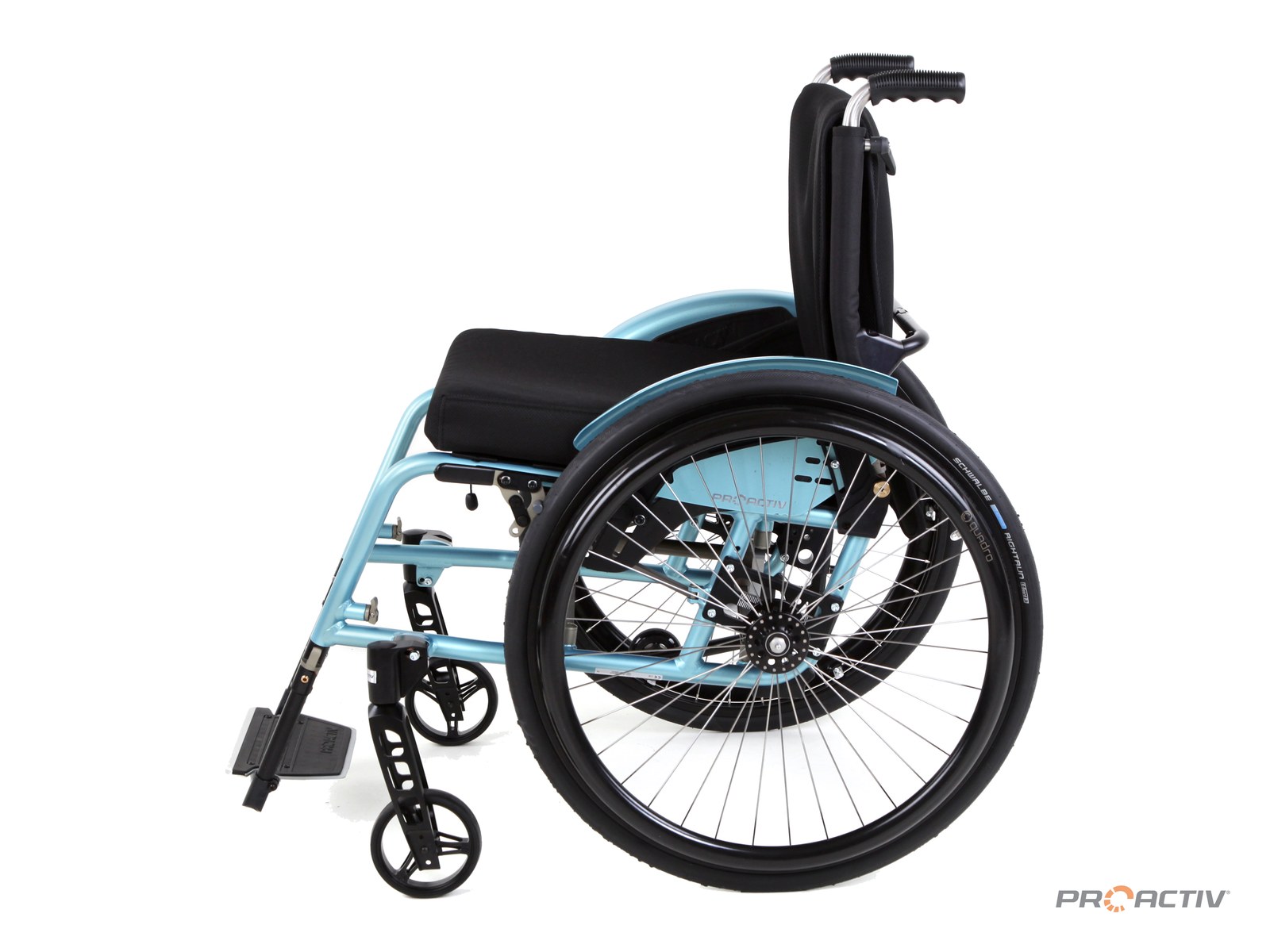 PRO ACTIV TRAVELER Faltrollstuhl, Seitenansicht