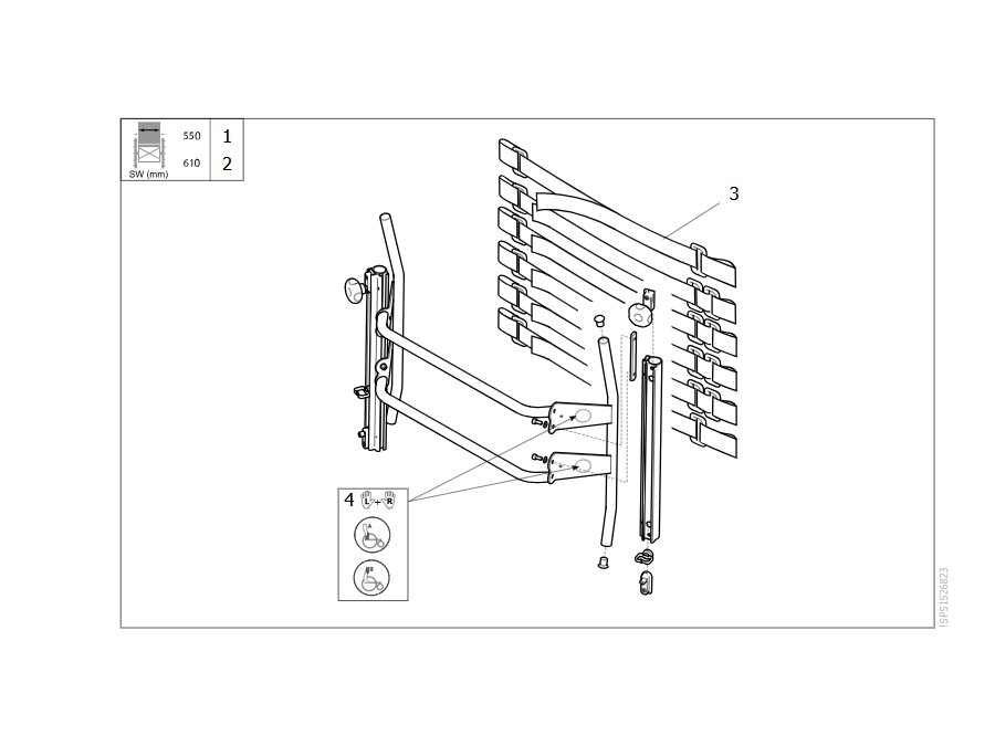 Rücken Azalea Max, anpassbar
