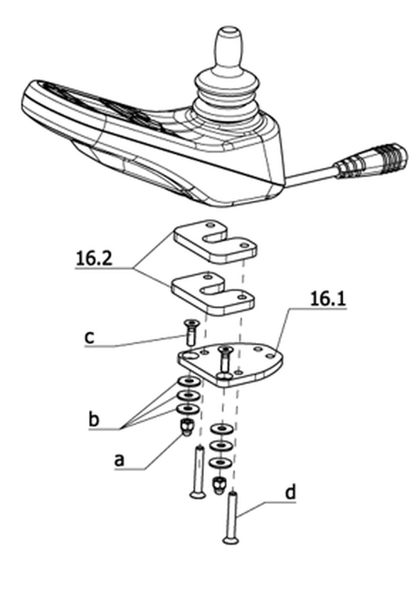 Montagematerial für Bedienmodul