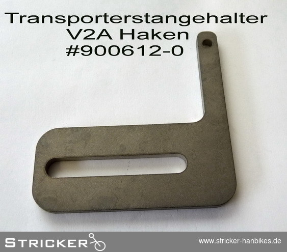Transporterstangenhalter V2A Haken – Stricker Handbikes, Bestellnummer 900612-0