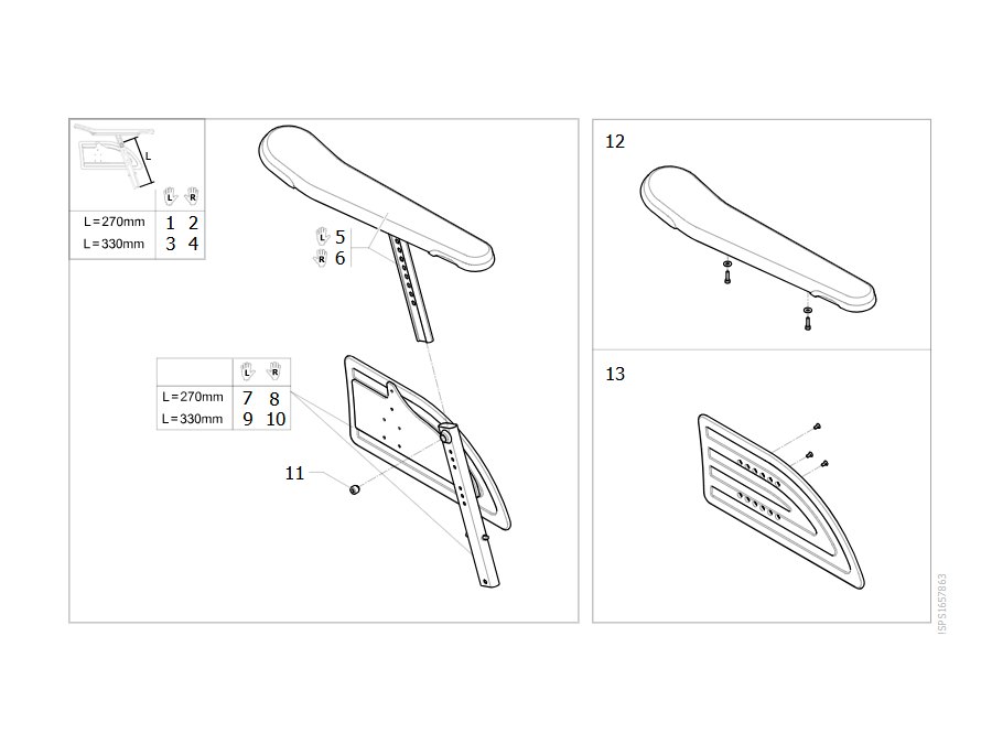 Armlehnen, Ducktail (Standard), mit verstärktem Seitenteil