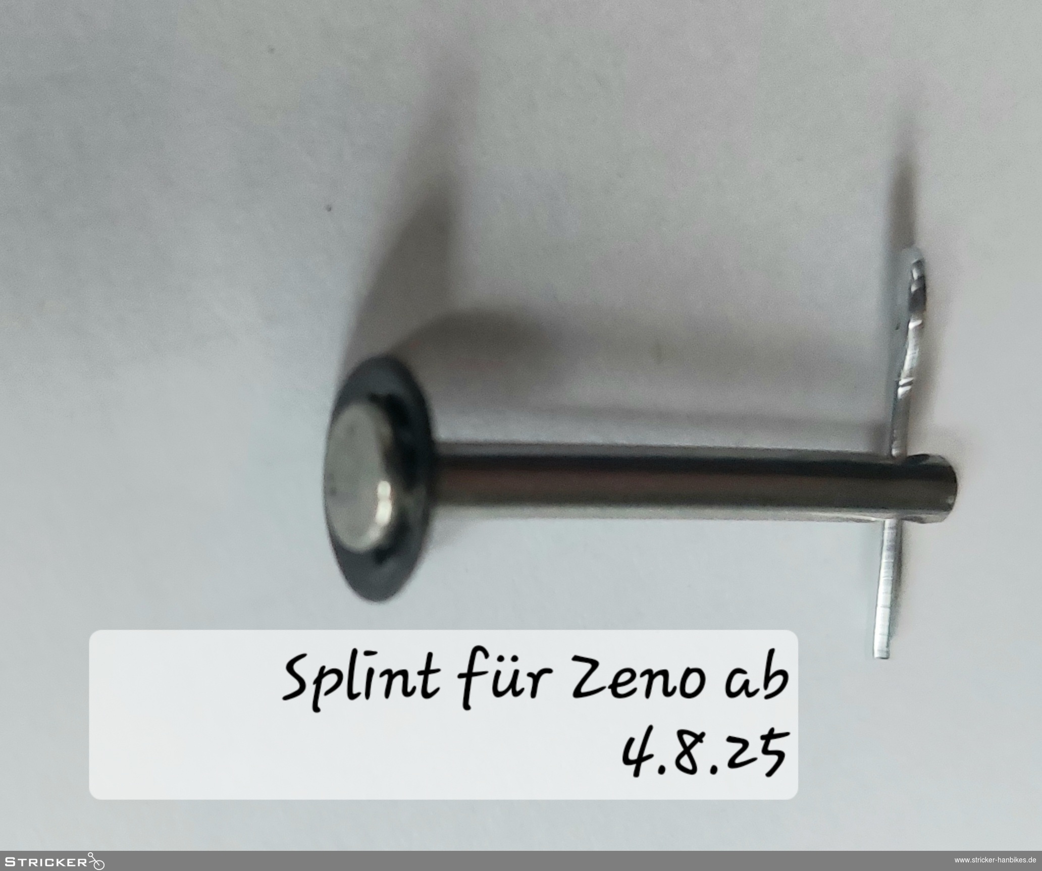 Bolzen für Zeno Bremsbelag Komplett – Stricker Handbikes, Bestellnummer 860314-0