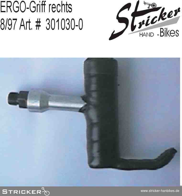 ERGO-Griff rechts – Stricker Handbikes, Bestellnummer 301030-0