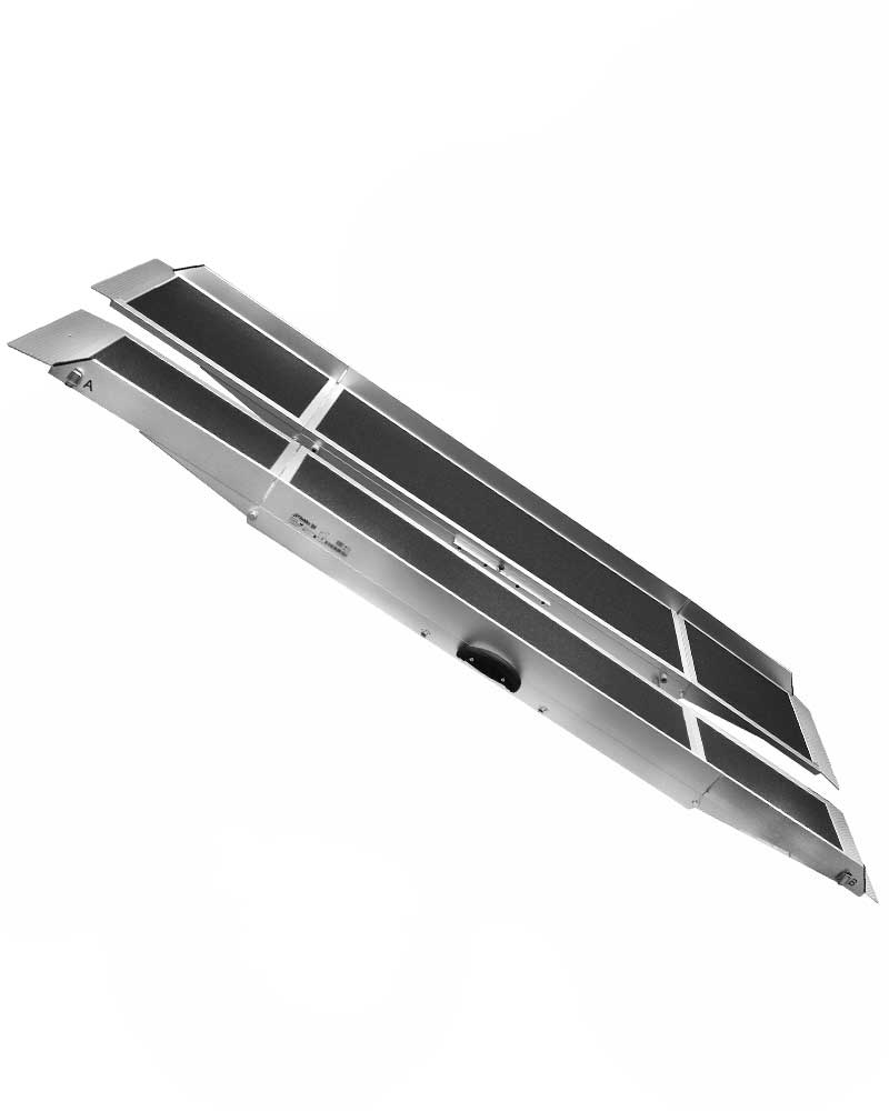 Mobilex Zweifach faltbare Kofferrampe, 76 x 240 cm, paarweise