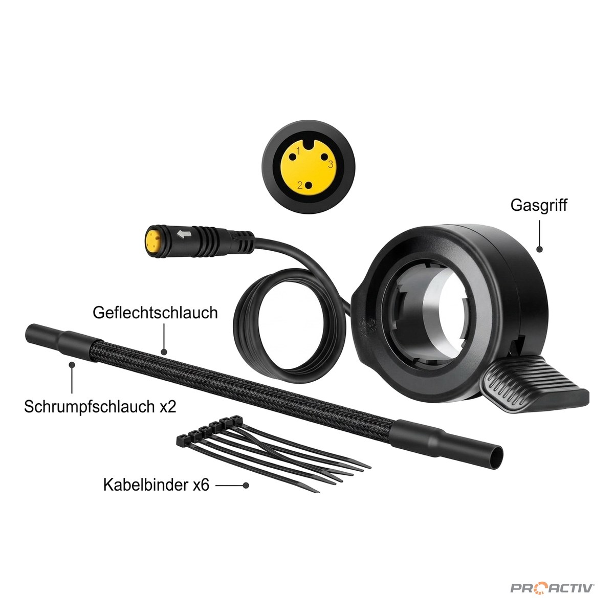 PRO ACTIV Ersatzteil – Daumengasgriff Bafang
