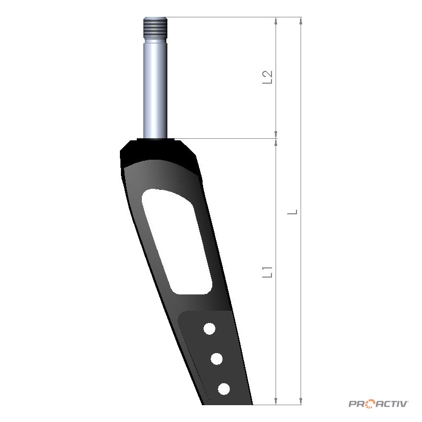 PRO ACTIV Ersatzteil – Lenkradgabel Größe 1 L1 130mm