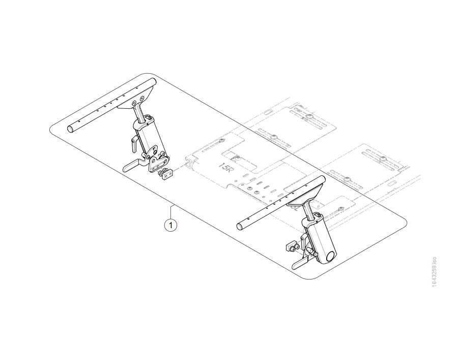 Cantilever Armlehnen, Sitzmontage, Flipback (für manuell Rücken)