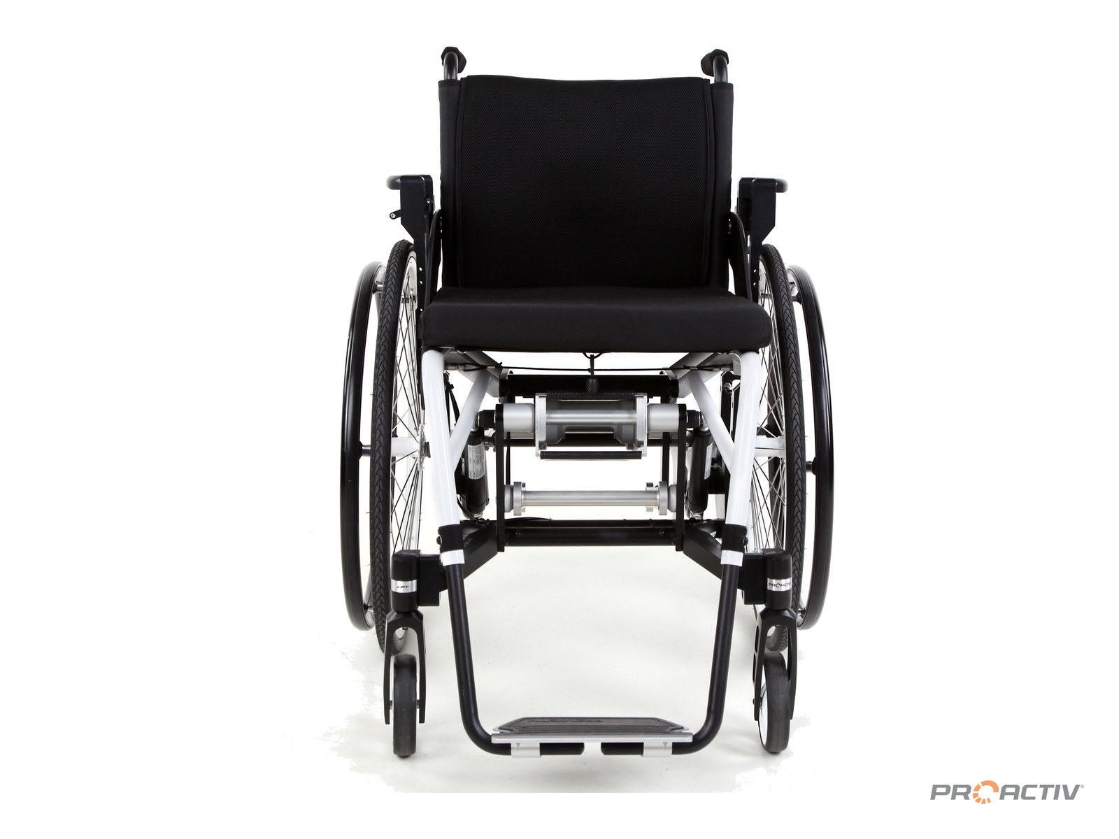 PRO ACTIV LIFT solid mechanisch Rollstuhl mit Sitzhöhenverstellung, Vorderansicht