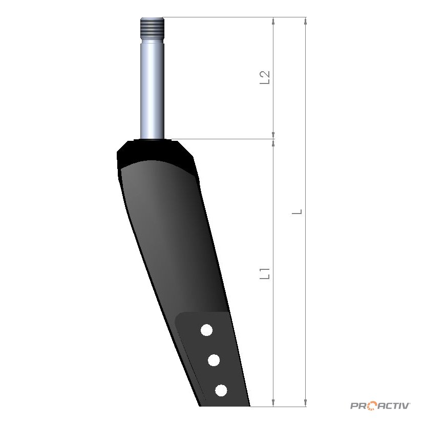 PRO ACTIV Ersatzteil – Lenkradgabel Größe 1 HD L1 130mm