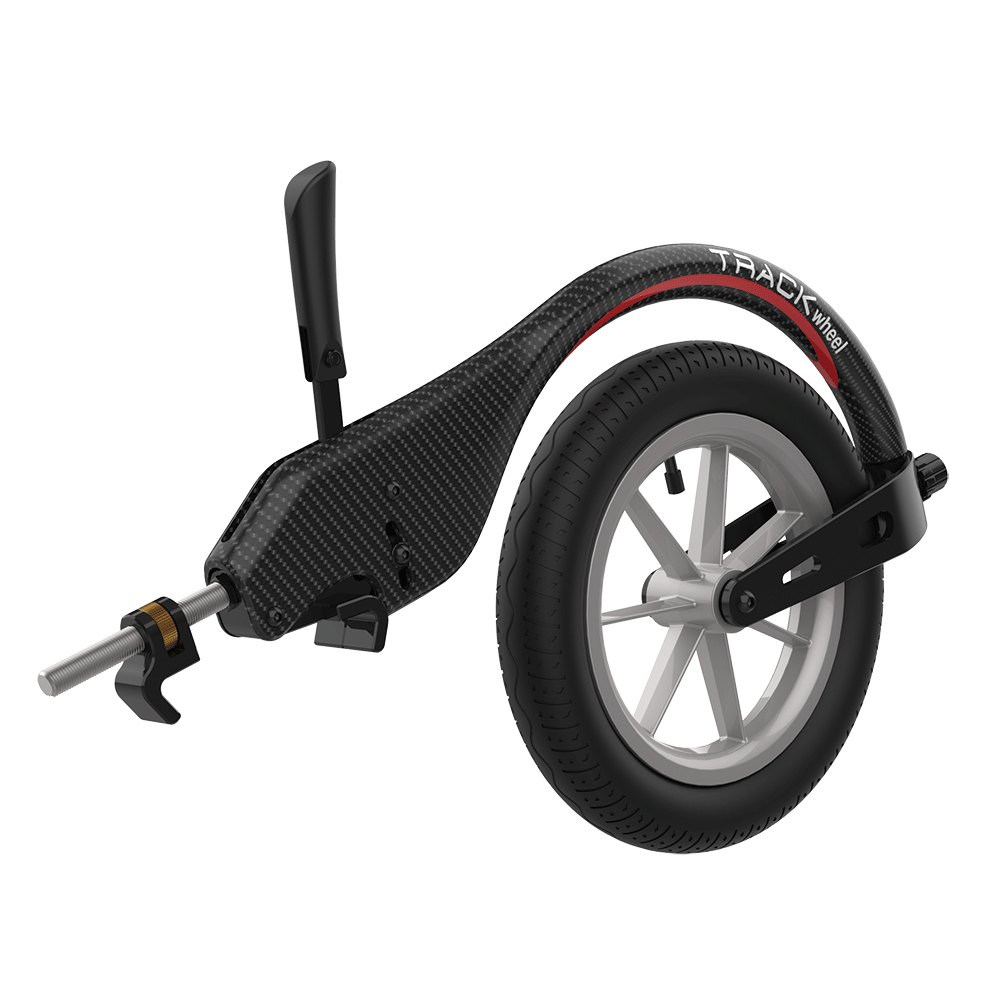 Rehasense TRACK WHEEL Single Arm Carbon, schräg von hinten rechts