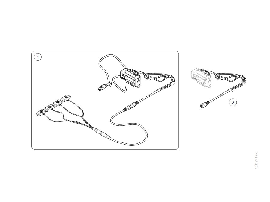 Explosionszeichnung (4-Switch Proximity Array ASL106) – Invacare AVIVA RX