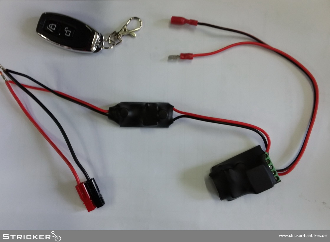 LIPO USB Fernbedienung Funk EIN/AUS – Stricker Handbikes, Bestellnummer 631451-0