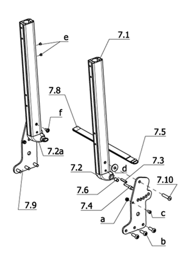 Rückenlehne mechanisch verstellbar (Code 401)