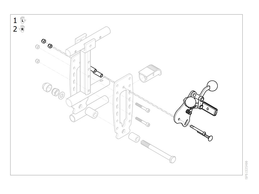 Handbedienung für Ein-Arm-Hebelantrieb