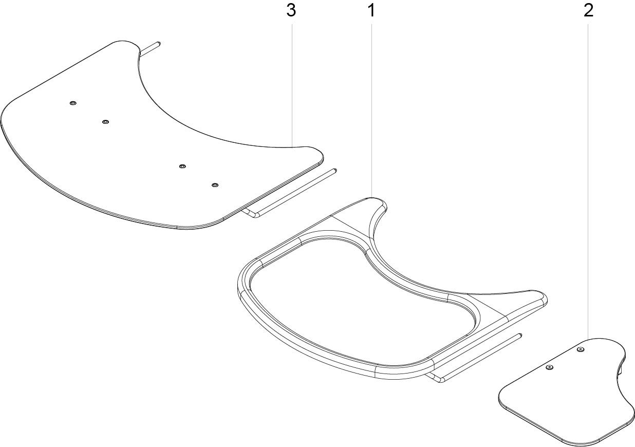Explosionszeichnung Tray, Sunrise Cirrus G5