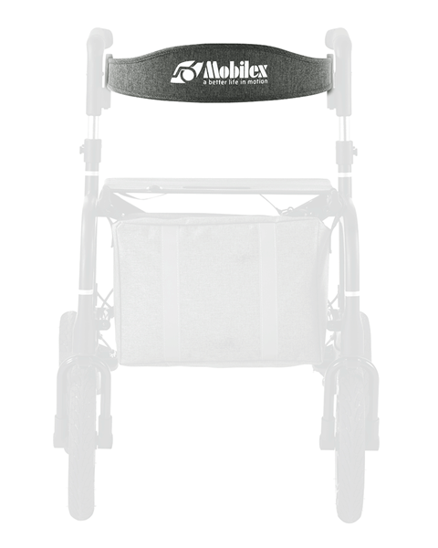Mobilex Rückengurt, grau, für matt-schwarzen Puma Air Rollator