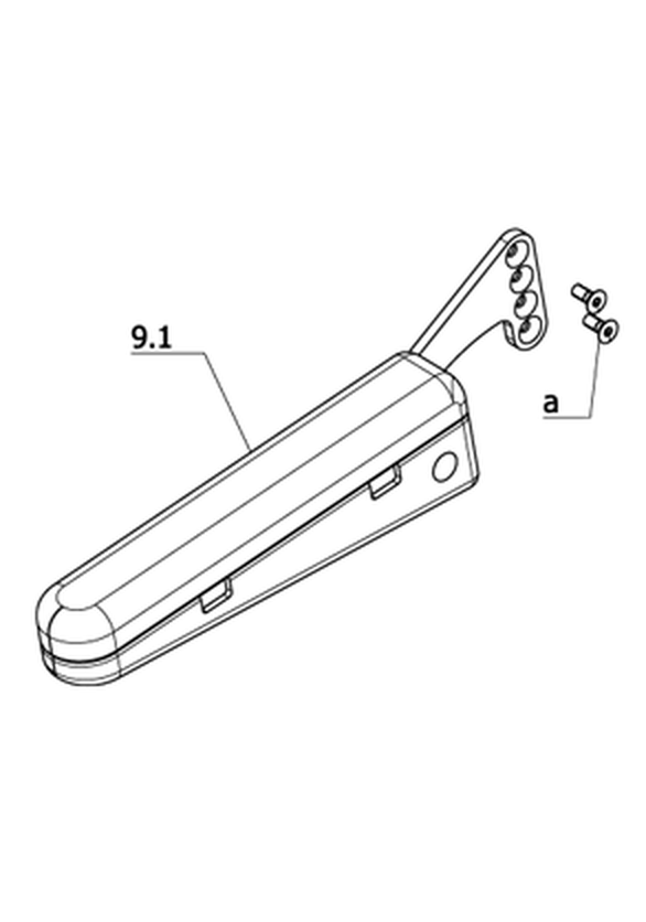 Seitenbügel abklappbar - Ergoform Sitzeinheit (Code 24-961)