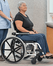 Mobilex 24" Kunststoffräder mit Steckachse für 302015/18/19/20 inkl. Adapter, Satz mit 2 Stück