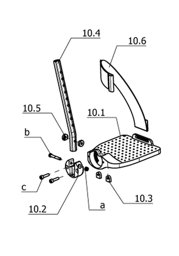 Fußplatten winkelverstellbar bis ± 60 Grad (Code 798)