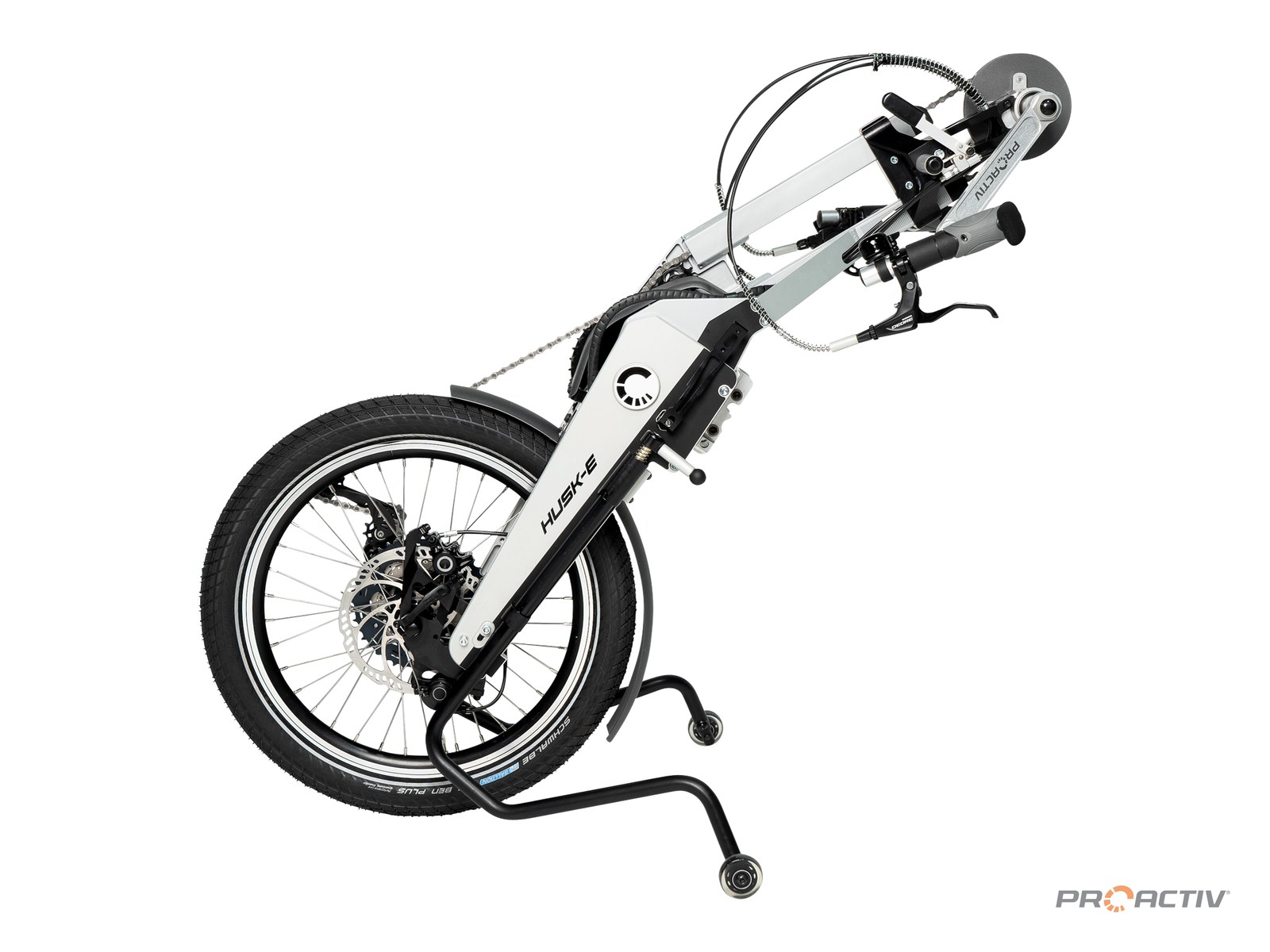 PRO ACTIV HUSK-E mechanisch Adaptiv-Handbike, mit Abstellständer
